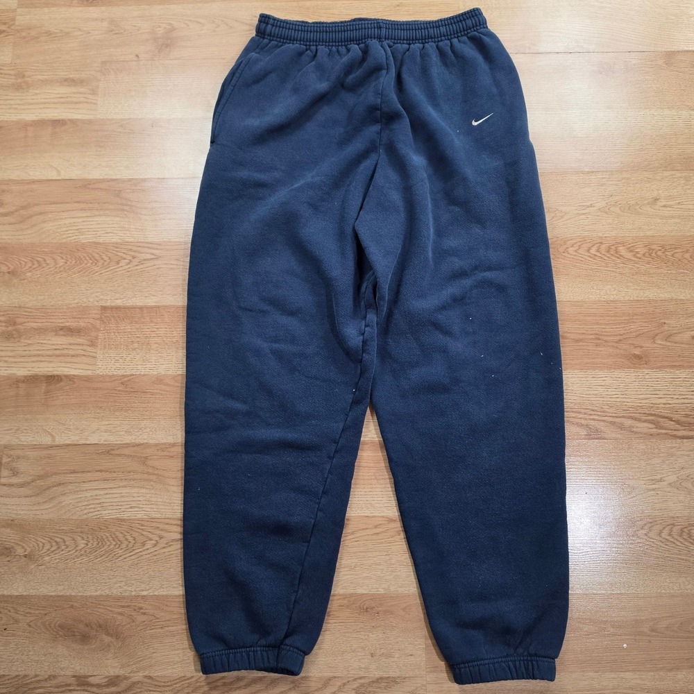 Nike Sweatpants Mens L Vintage 90s Made in USA Swoosh Logo Navy Blue Joggers